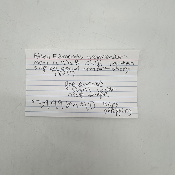 Allen Edmonds Weekender Men's 11.5B Brown Chili Leather Slip On Loafer Shoes - Picture 11 of 11